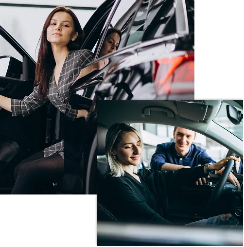 Consultora da Seu Auto Brasil apresentando opções de seguro auto para um cliente